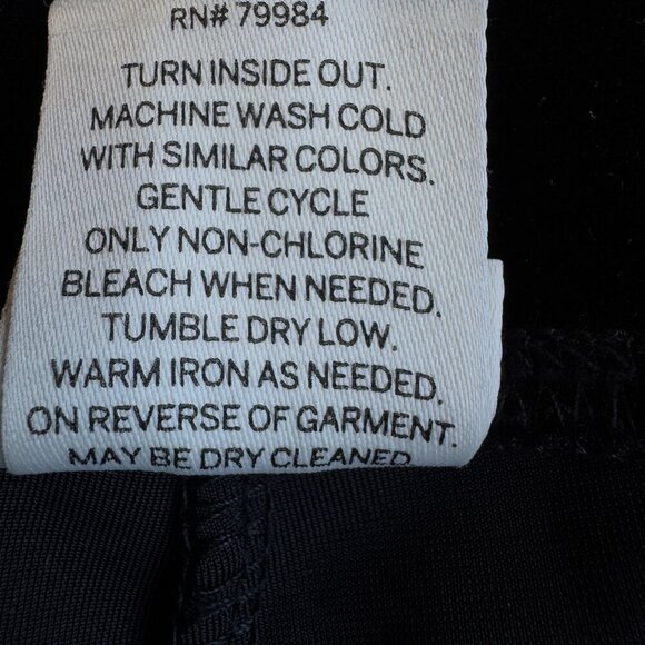 Soma Smoothing Velvet Leggings Black with Subtle Sparkle Women's Size Medium - Picture 9 of 9